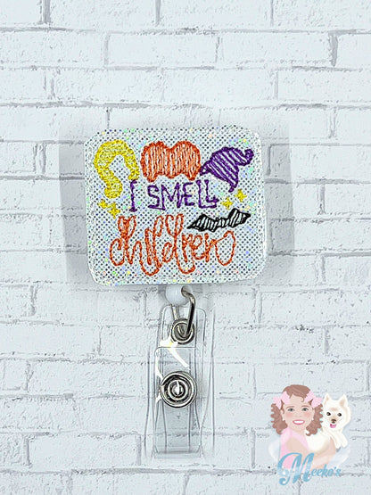I smell children badge Reel, nurse gift, cute badge clips, pediatric Badge holder, Teacher Badge, Teacher Lanyard, Badge Buddy