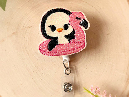 Penguin Badge Reel, Summer Badge Reel, Velcro badge reel, nurse Badge Reel, Teacher Badge, Badge Buddy, Gift for Nurse Week, Pediatric Badge