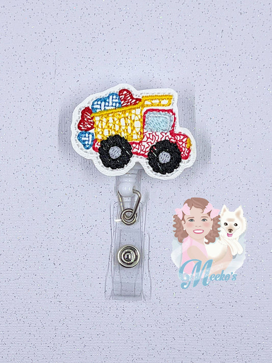 Valentines Truck Badge Reel, Valentines Day id badge, Love badge reel, nurse Badge Clip, Teacher Badge, Badge Buddy, Valentine Badge Topper