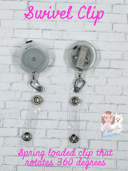90s nostalgia neon star badge reel cute badge clips retractable ID badge holder, s for teachers, stocking stuffers for nurses