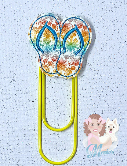 Flip flop planner clips, flip flop bookmark for women, sandal gifts for book lovers, sandal planner accessories, end of year