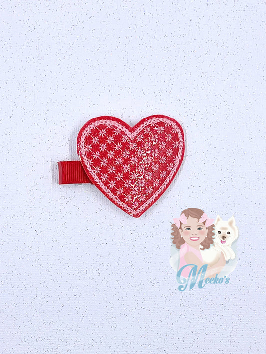 Valentine hair clip for girls, Valentines hair, birthday outfit accessories, valentines gifts for little girls, hair clip for toddler girls