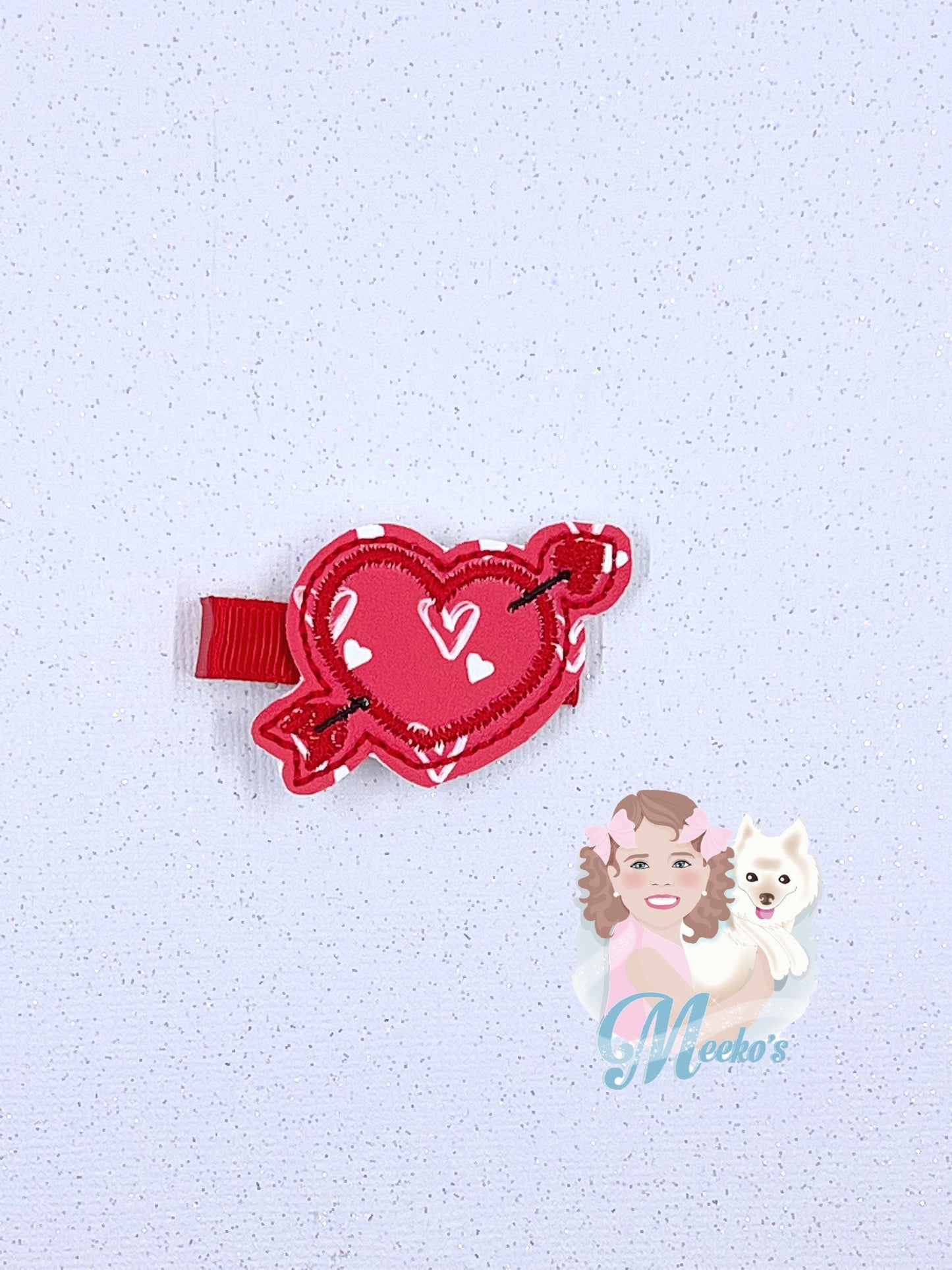 Heart Hair Clip, Valentines hair clip, Love Hair Clip, valentines gifts for little girl, hair clip for toddler, valentines hair accessories