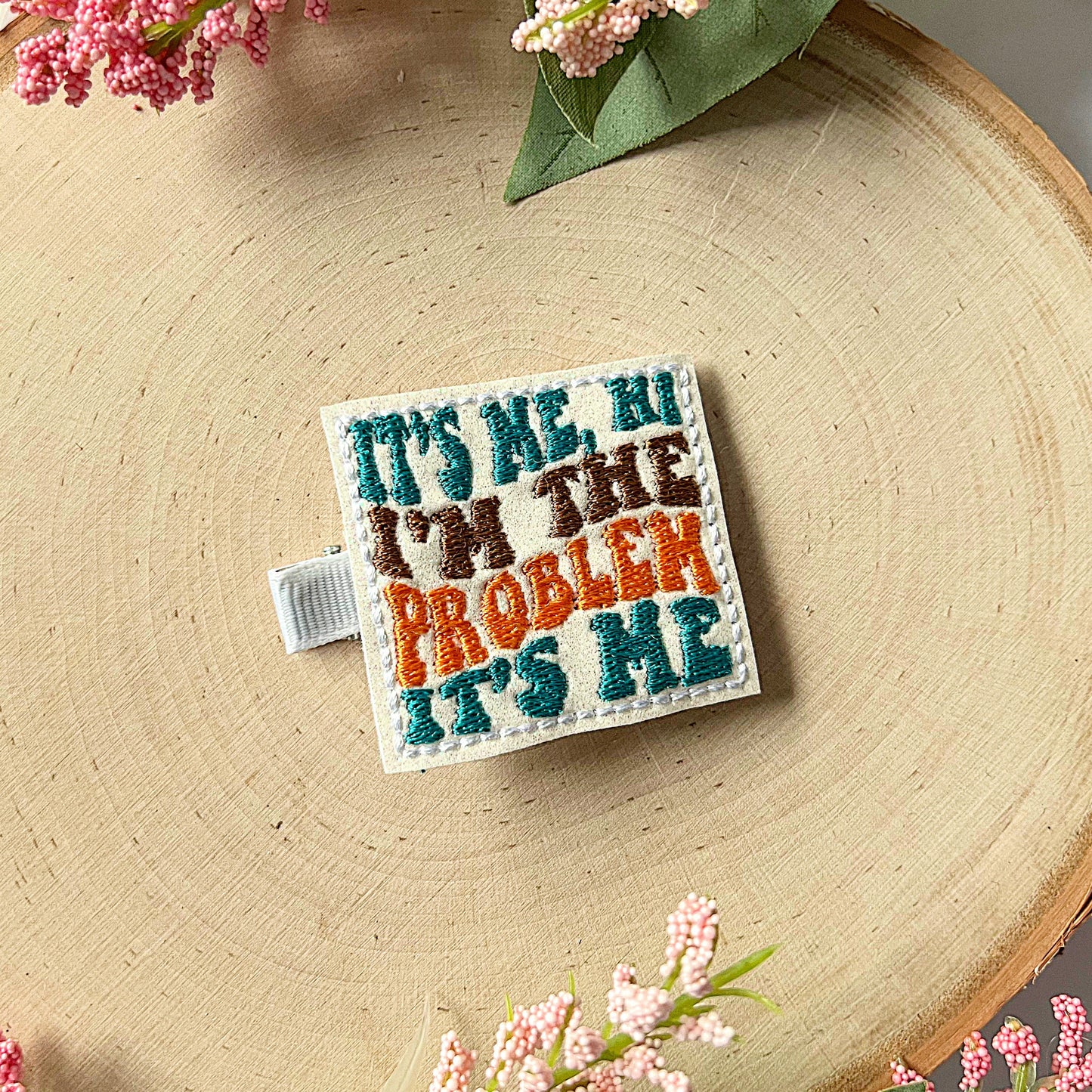 It’s Me Hi I’m the Problem It’s Me Hair Clip, Cute Hair Clip, Pigtail Bows, Baby Girl Hair Clip, Toddler Hair Clip, Girls Hair Clip, Concert