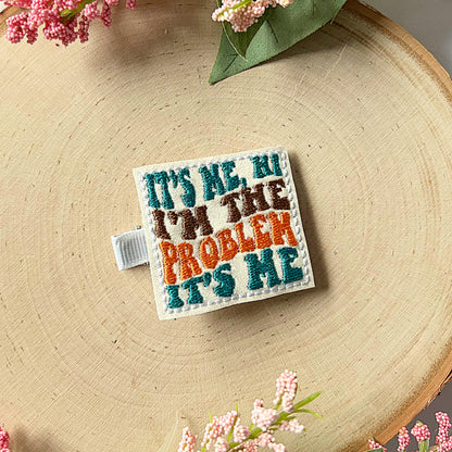 It’s Me Hi I’m the Problem It’s Me Hair Clip, Cute Hair Clip, Pigtail Bows, Baby Girl Hair Clip, Toddler Hair Clip, Girls Hair Clip, Concert