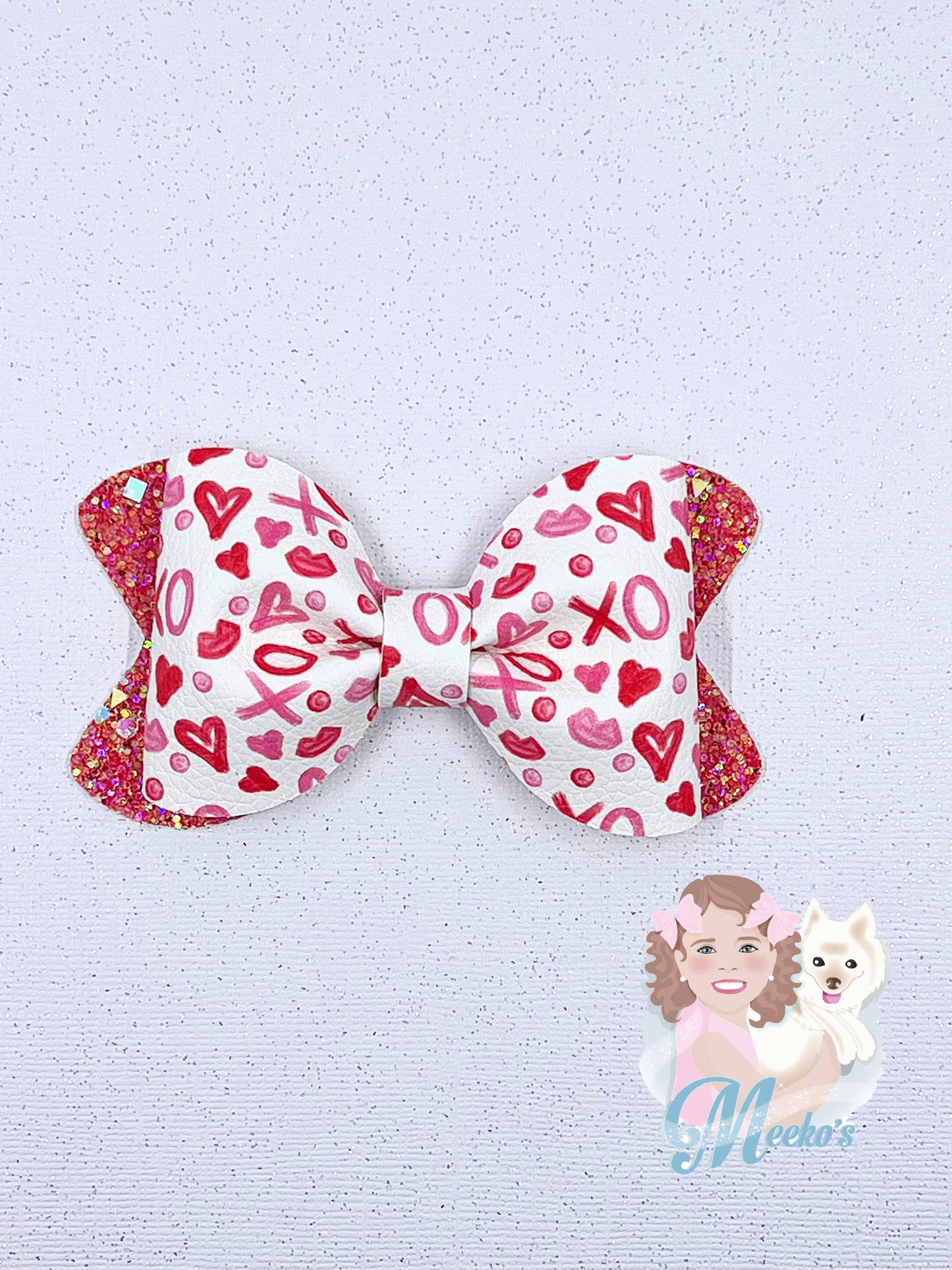 Valentine's Day Bow, Valentine's Day Gift for Girls, Hair Accessories, Love Hair Bow, Hair Bow for Toddler, valentines gift for little girls