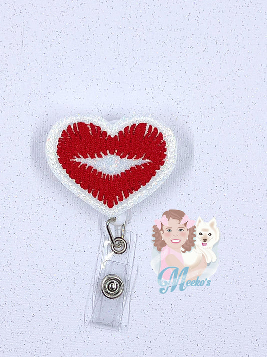 Valentine’s Day Badge Reel, Valentines Day id reel, nurse Badge Clip, Teacher Badge, Badge Buddy, Valentines Badge Topper, Heart Badge Reel