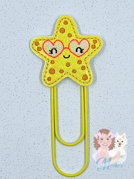 Starfish planner clips, bookmark for women, book gifts for book lovers, planner accessories, end of year