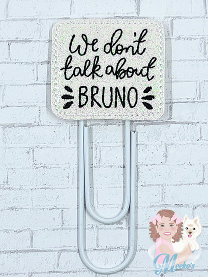 We Don’t Talk About Bruno planner clips, bookmark for women, book gifts for book lovers, planner accessories, end of year