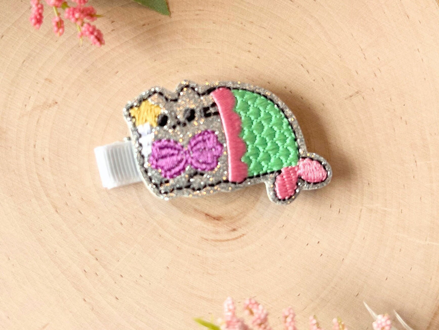 Mermaid Hair Clip for girls, Mermaid Birthday Outfit, Summer Hair Clip, Mermaid Gifts for Girls, Baby Girl Hair Clip, Toddler Hair Clip