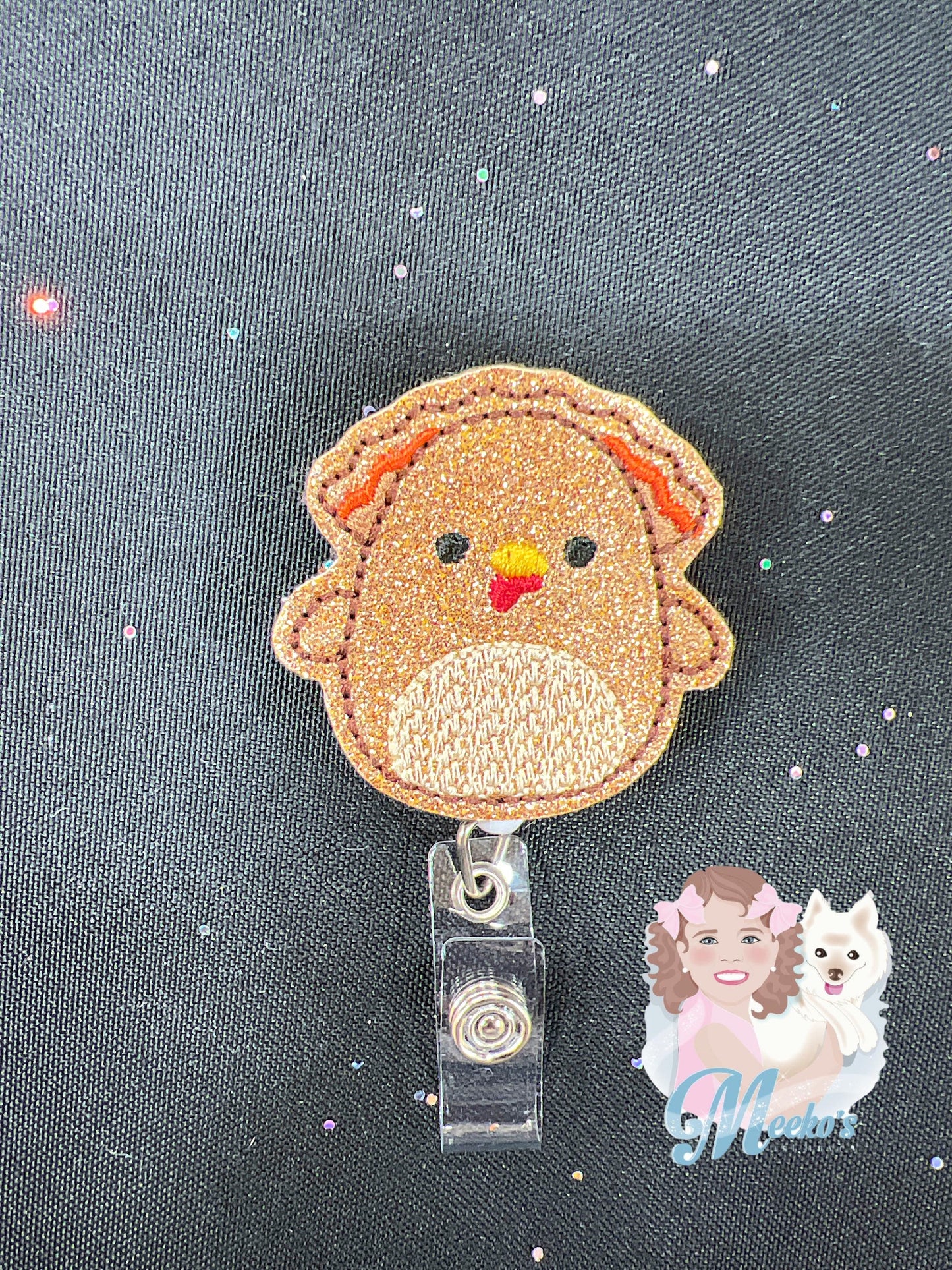 Turkey Badge Reel, thanksgiving id badge, thanksgiving badge reel, nurse Badge Clip, Teacher Badge, Badge Buddy, turkey