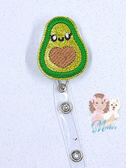 Avocado badge reel, nurse gifts for women, Avocado gifts for her, retractable teacher, gift for avocado lovers, guacamole lover badge