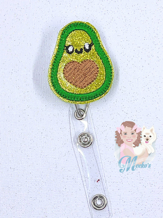 Avocado badge reel, nurse gifts for women, Avocado gifts for her, retractable teacher, gift for avocado lovers, guacamole lover badge