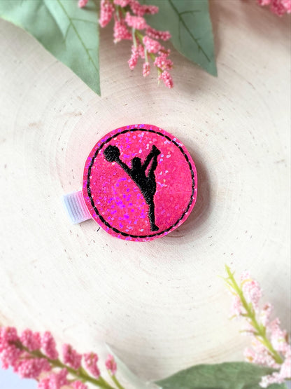 Cheerleading Hair Bow, Sports Hair Clip, Feltie Hair Clip, Baby Girl Hair Clip, Toddler Hair Clip, Girls Hair Clip, Cheer Hair Clip