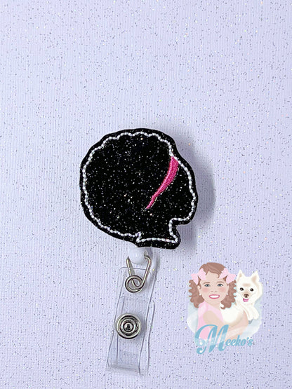 Black History Month Badge Reel, Black Woman id badge, nurse Badge Clip, Teacher Badge, Badge Buddy