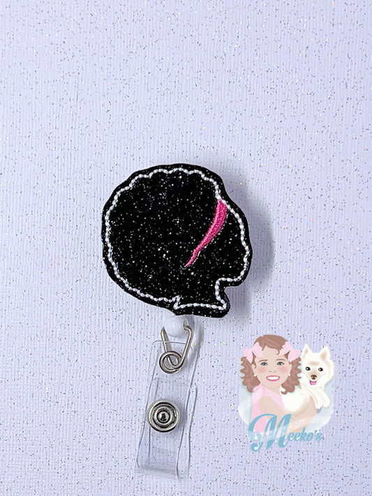 Black History Month Badge Reel, Black Woman id badge, nurse Badge Clip, Teacher Badge, Badge Buddy
