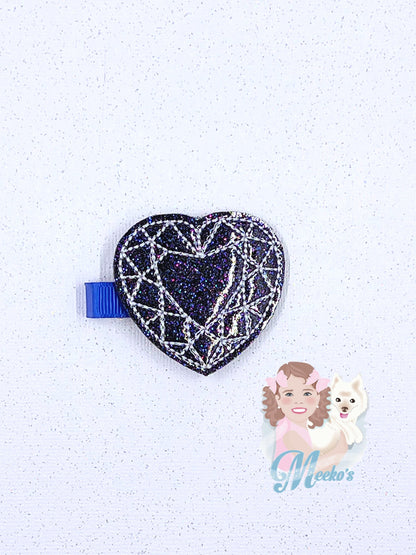 Heart Hair Clip, Valentines hair clip, Bejeweled Hair Clip, valentines gifts for little girl, hair clip for toddler, Swiftie Hair Clip