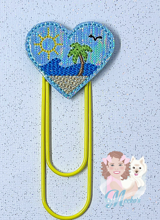 Beach planner clips, beach bookmark for women, beach book gifts for book lovers, beach planner accessories, end of year