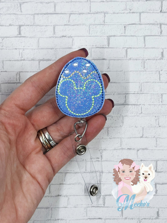 Mouse Eggs Badge Reel, Mouse Badge Reel, Easter Badge Holder, Nurse Badge Clip, Teacher Badge, Teacher Lanyard, Badge Buddy