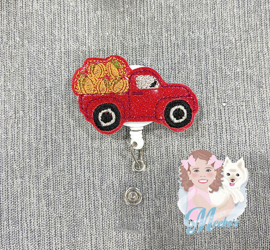 Pickup Truck badge reel, nurse gifts for women, s for her, retractable teacher, stocking stuffers, coworker gift,