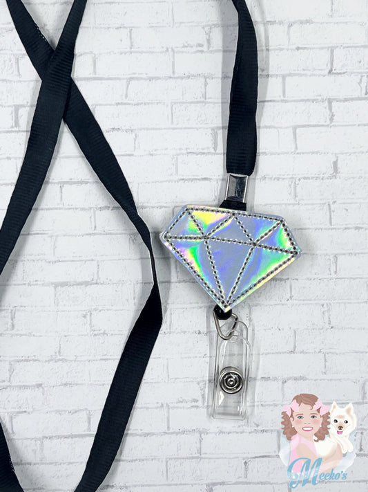silver diamond cruise lanyard for badge holder retractable badge reel lanyard for cruise, key card holder lanyard for women, cruise gifts