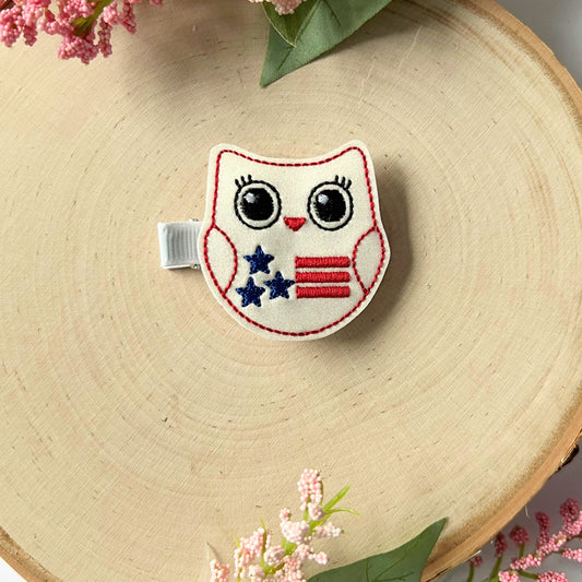 Owl Hair Clips for toddlers, Cute Hair accessories for girls, Pigtail Bows, Baby Girl Hair Clip, Girls alligator clips for hair