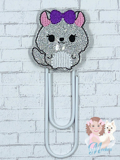 Chinchilla planner clips, chinchilla gifts, chinchilla bookmark for women, book gifts for book lovers, planner accessories, end of year
