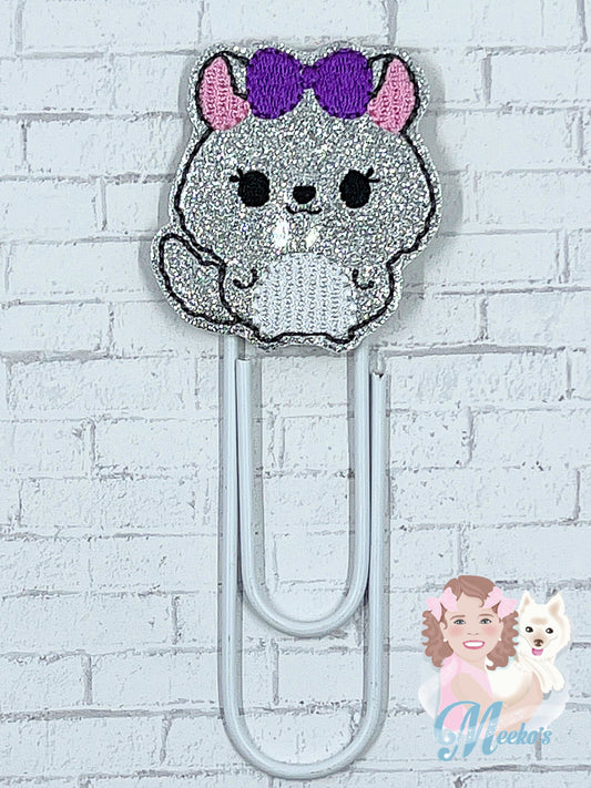 Chinchilla planner clips, chinchilla gifts, chinchilla bookmark for women, book gifts for book lovers, planner accessories, end of year