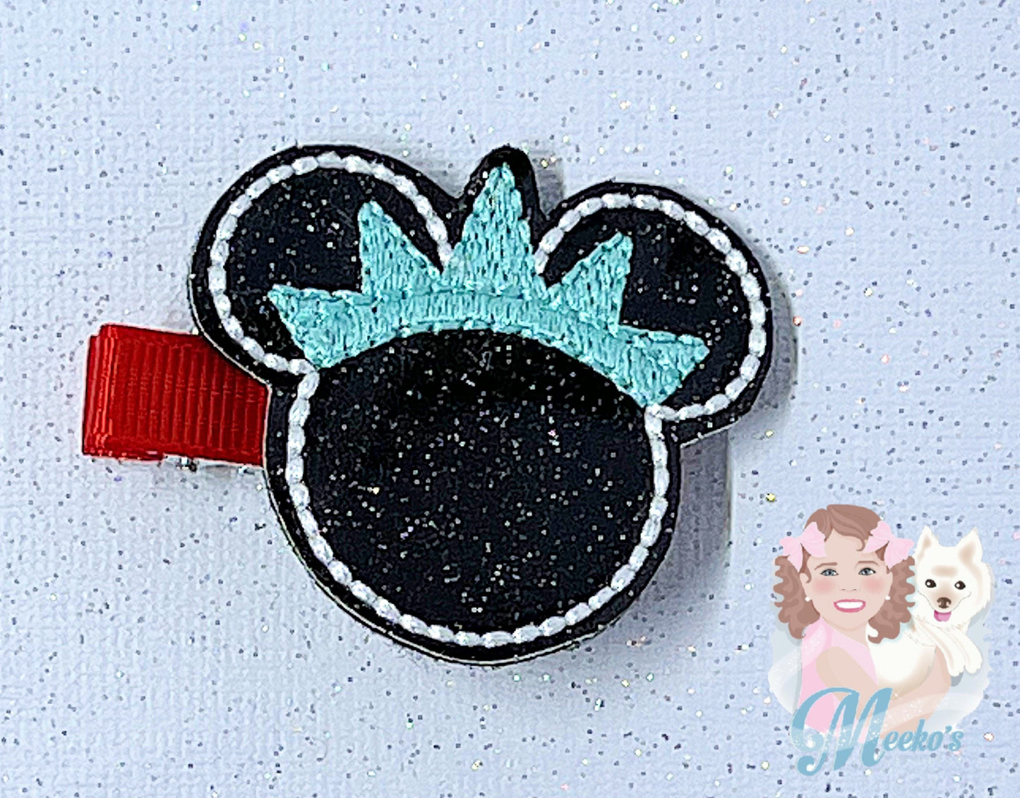 Statue of Liberty Mouse hair clip, patriotic birthday outfit accessories, patriotic gifts for little girls, summer hair clip for toddler