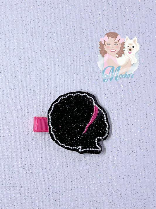 Black Woman hair clip for girls, Black History Month hair, hair clip for toddler girls