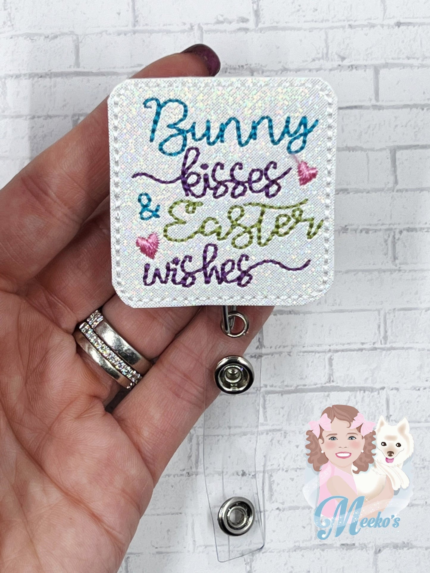 Easter Badge Reel, Easter Bunny Badge Reel, Easter Badge Holder, Nurse Badge, Teacher Badge, Teacher Lanyard, Badge Buddy, Pediatric Badge