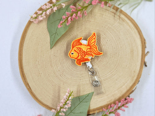 Goldfish Badge Reel, Summer Badge Clip, Be a Goldfish Badge Reel, Pediatric Badge, Cute Badge, nurse Badge Reel, medical Badge, fish badge