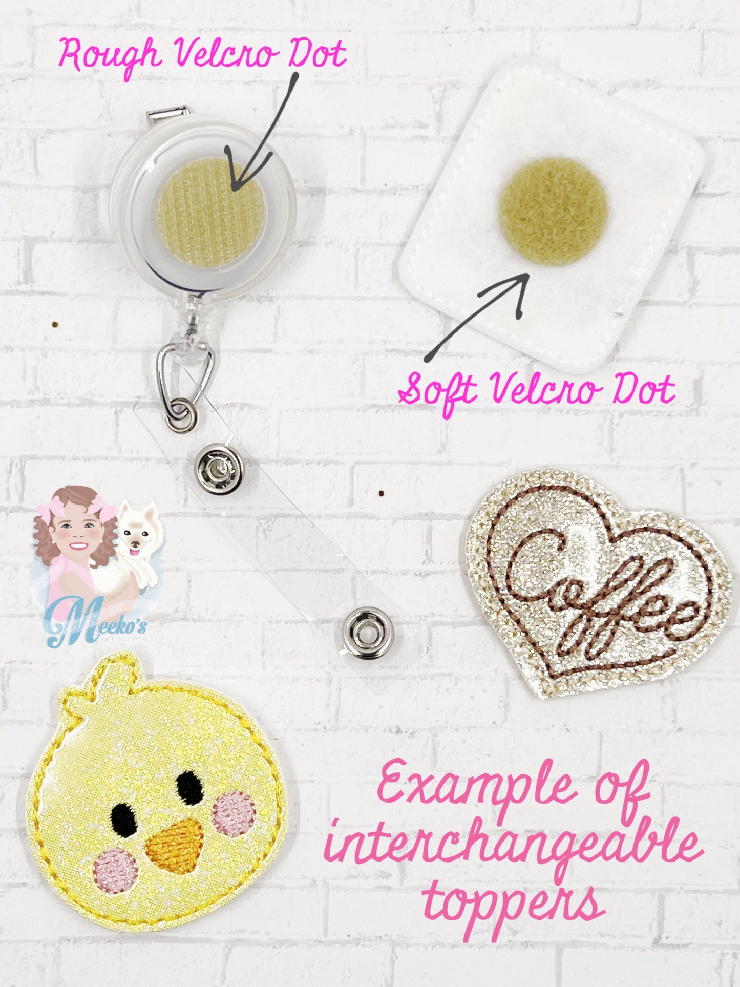 Glitter Mouse Badge Reel | Chinchilla Badge Reel  | Cute Nurse Badge Reel | Retractable ID Holder | Animal Badge Reel | Teacher Badge Clip