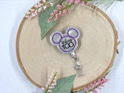 100 Years of Wonder Badge Reel, Mouse Badge, pediatric Badge, Cute Badge, nurse Badge Reel, medical Badge, 100 years of magic