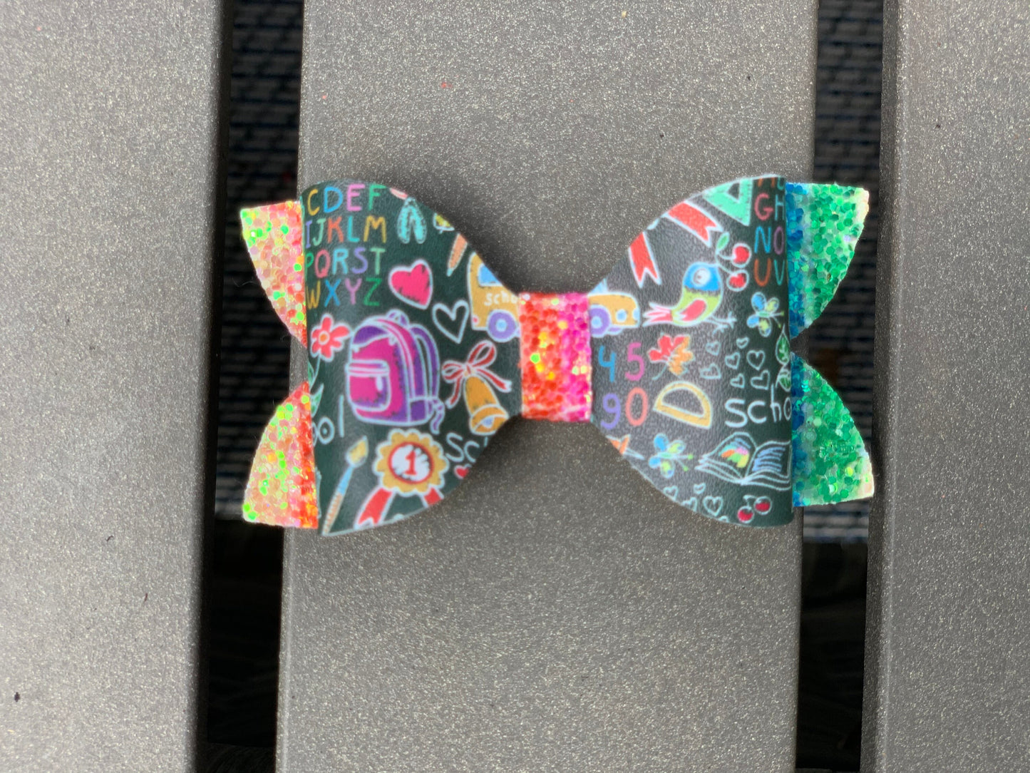 Back to School 3" School Days Bow, Hair Bow